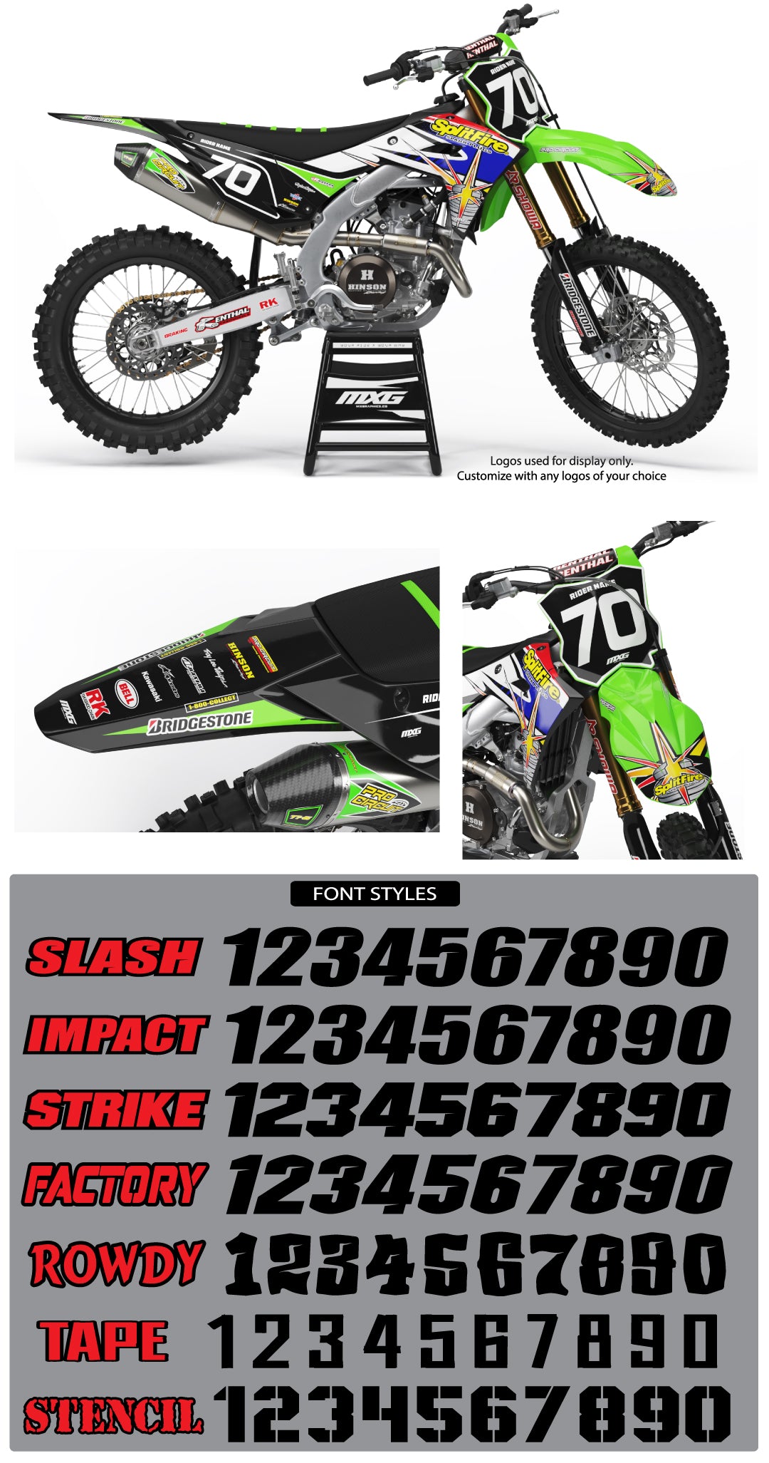 Kawasaki Spark Graphic Kit