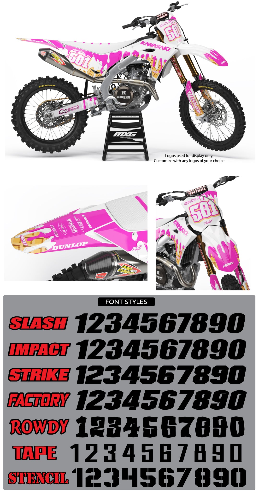 Kawasaki Sweets Graphic Kit