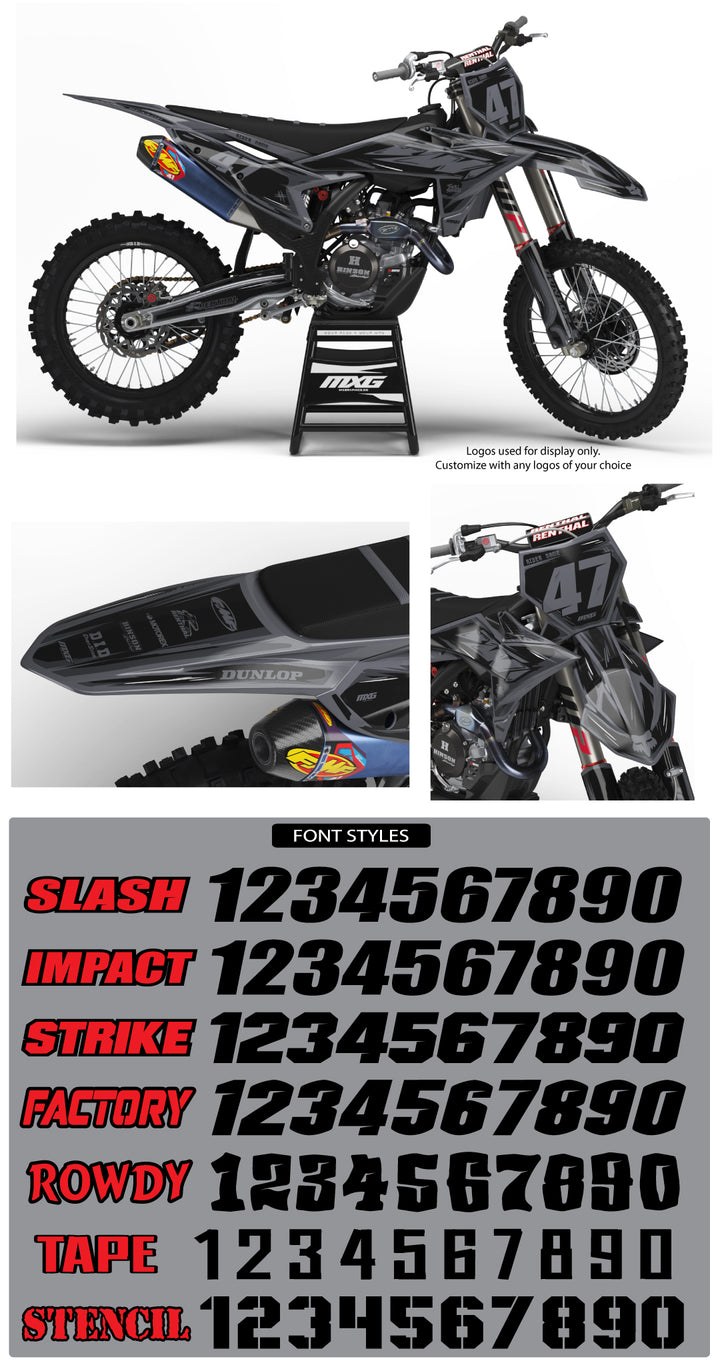 Scribble Black Graphic Kit for KTM