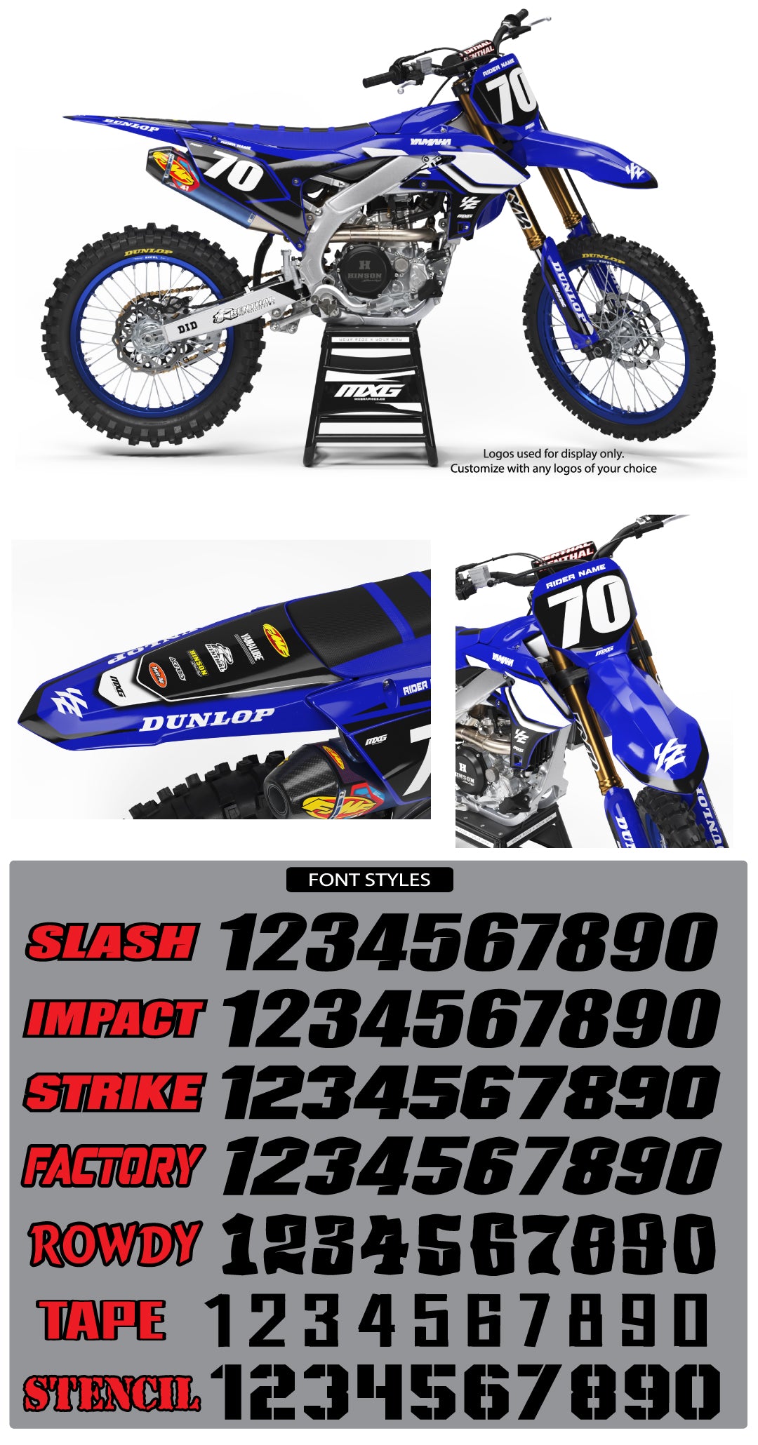 Yamaha Anniversary Blue Graphic Kit