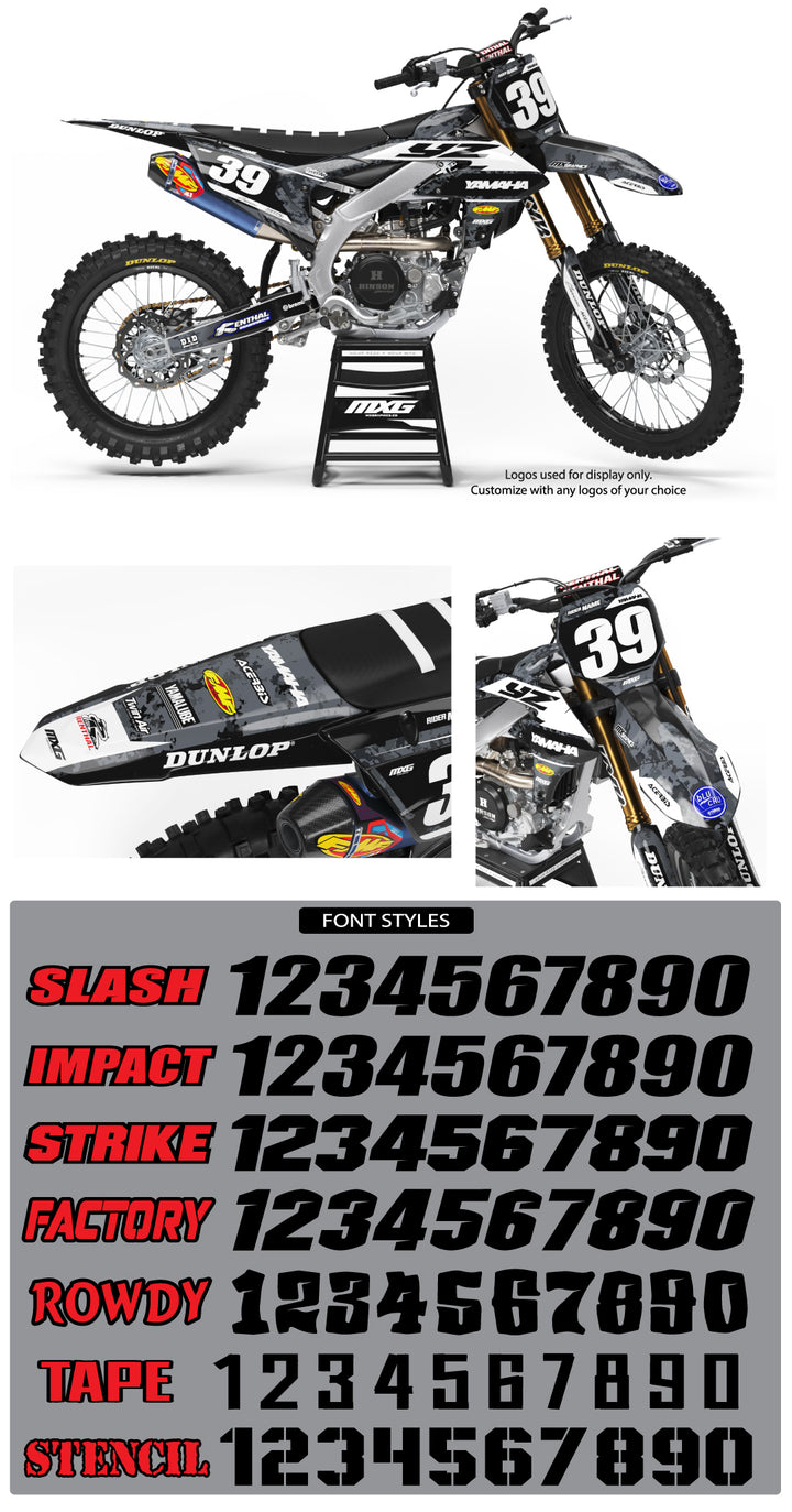 Yamaha conceal Black Graphic Kit