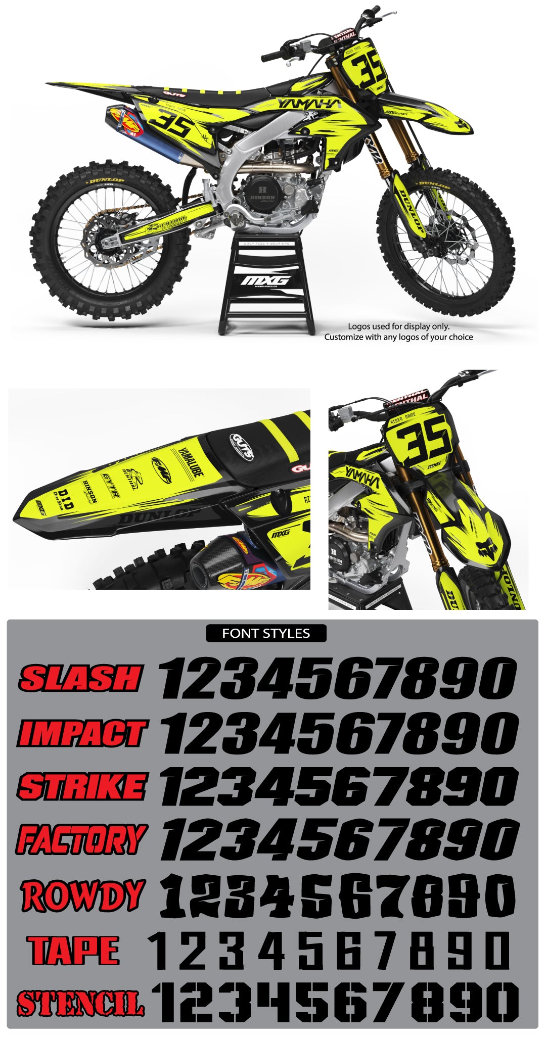Yamaha Scribble Hyper Neon Graphic Kit