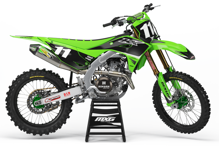 Kawasaki Carbon Graphic Kit
