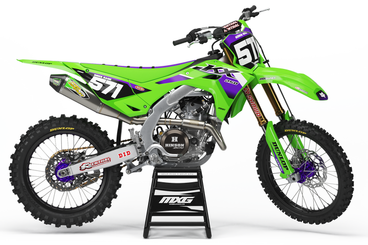 Kawasaki Factory 26 Purple Graphic Kit