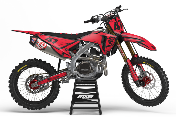 Scribble Red Graphic Kit for Honda's