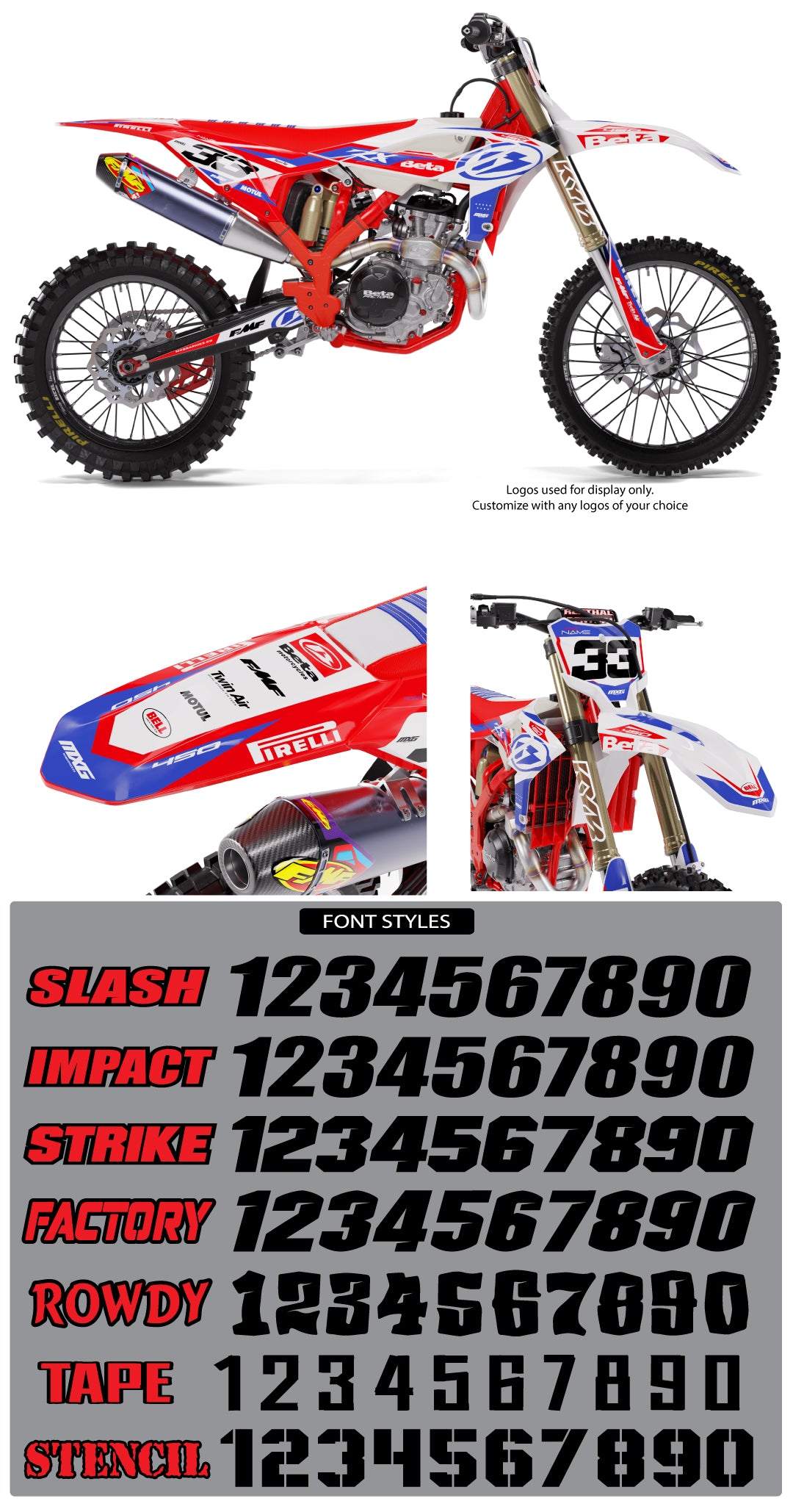 Beta Racing Backgrounds Beta Race Graphic Kit – MX Graphics