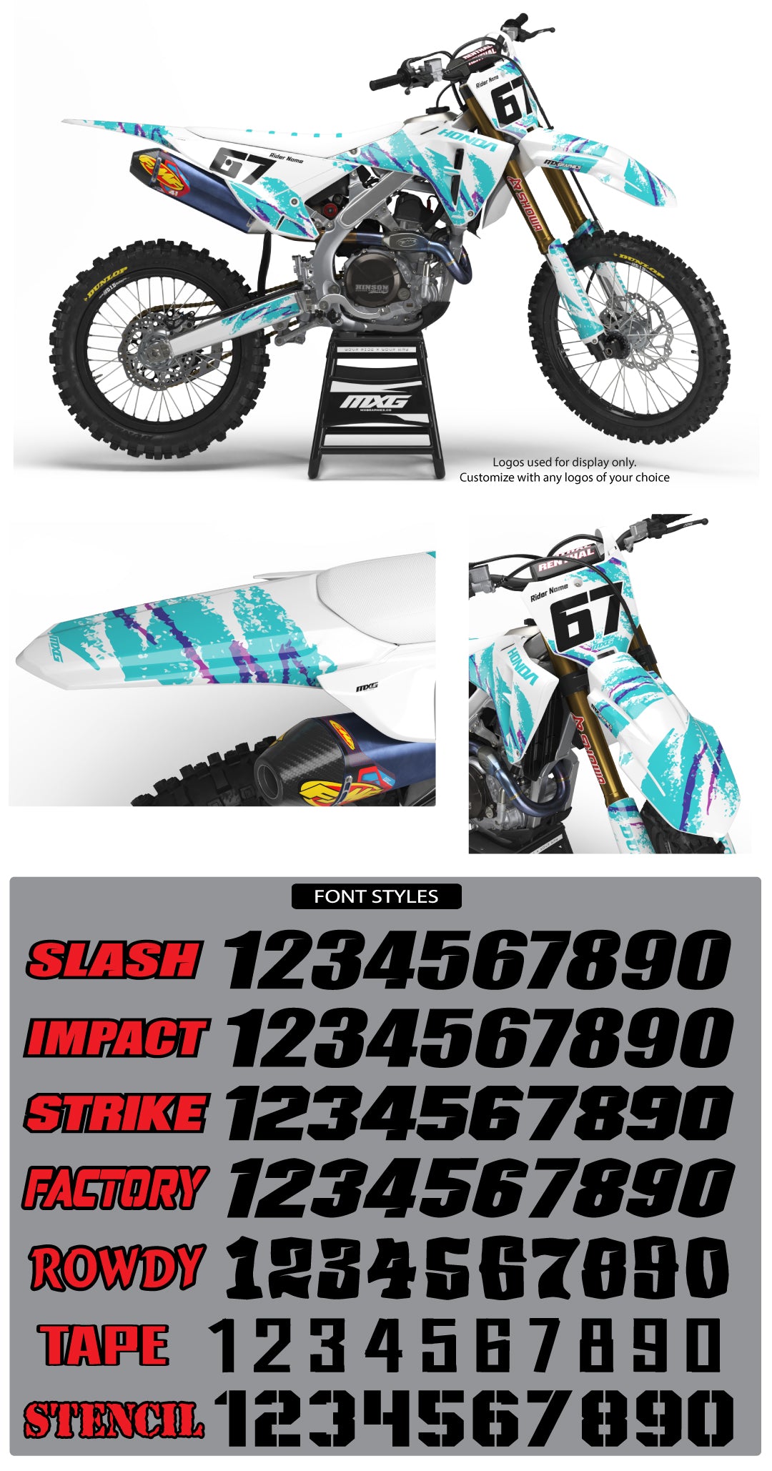 Solo Graphic Kit for Honda's