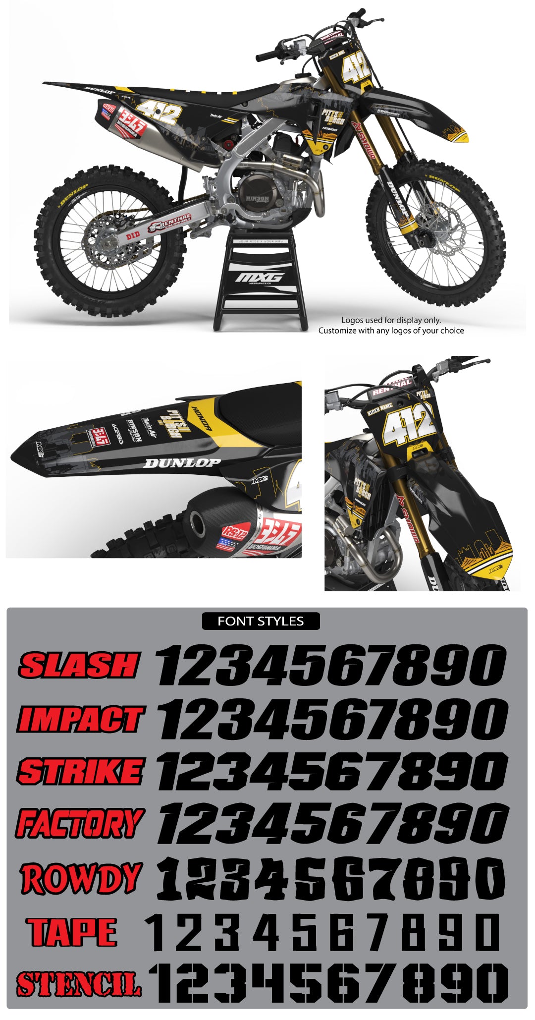 Steel City Graphic Kit for Honda's