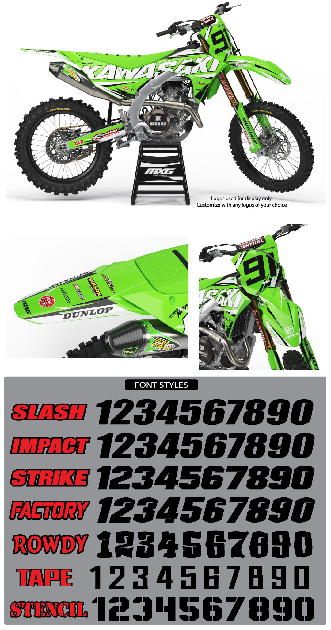 Kawasaki Distinct Graphic Kit