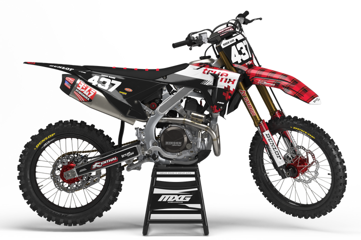True MX Plaid Graphic Kit for Honda's