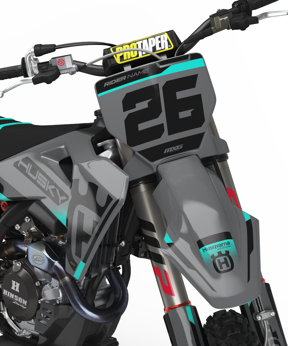 Husqvarna Works Grey Graphic Kit