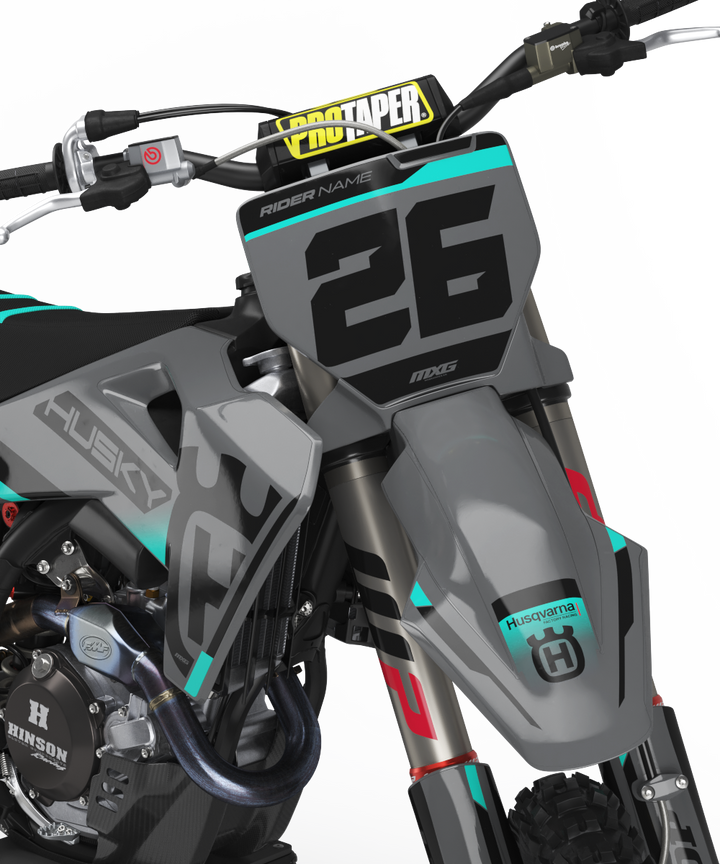 Husqvarna Works Grey Graphic Kit