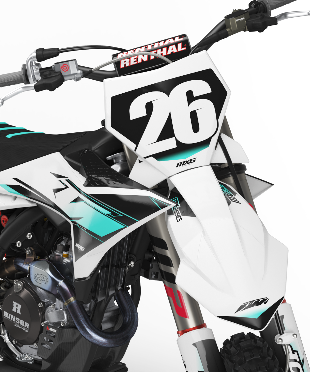 Factory 26 White Graphic Kit for KTM