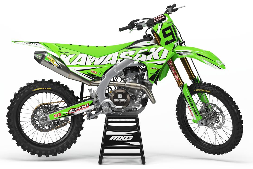 Kawasaki Distinct Graphic Kit – MX Graphics Kawasaki Distinct Graphic Kit – MX Graphics