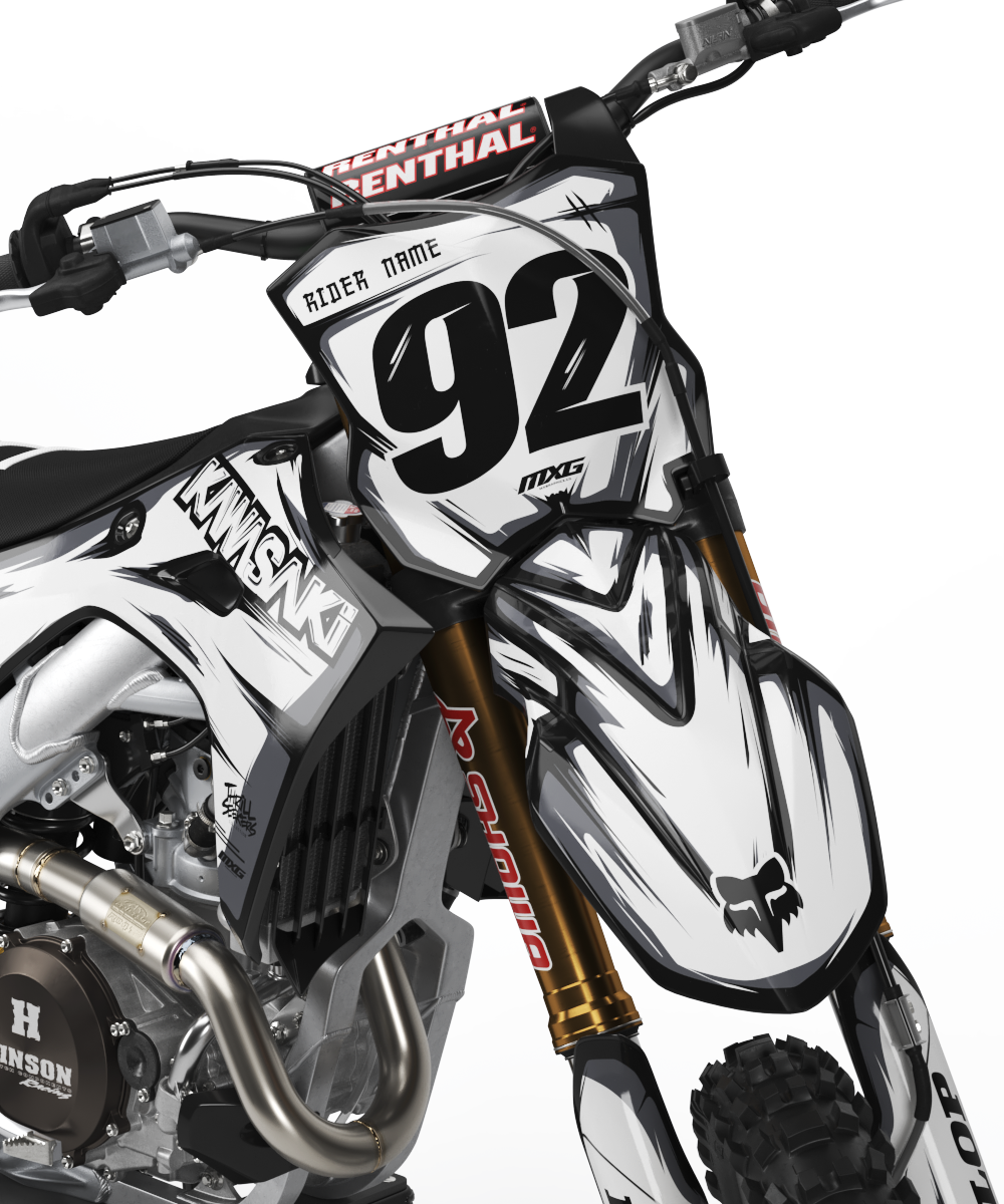 Kawasaki Scribble Black/White Graphic Kit