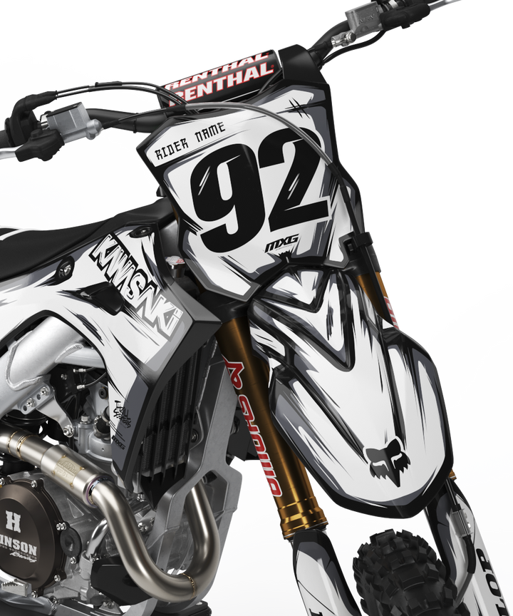 Kawasaki Scribble Black/White Graphic Kit