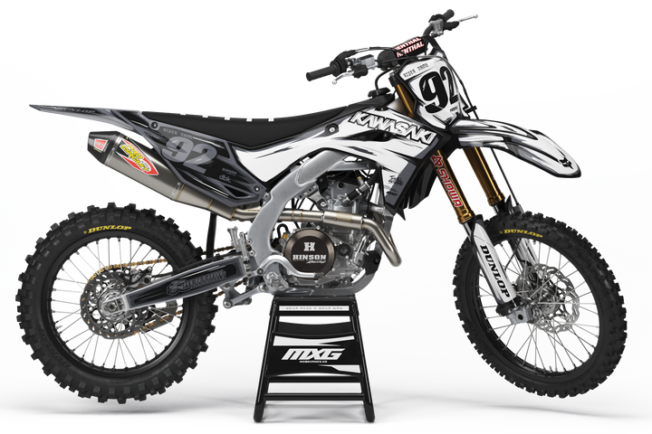 Kawasaki Scribble Black/White Graphic Kit