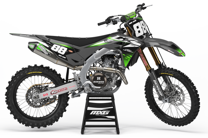 Kawasaki Spec Grey Graphic Kit