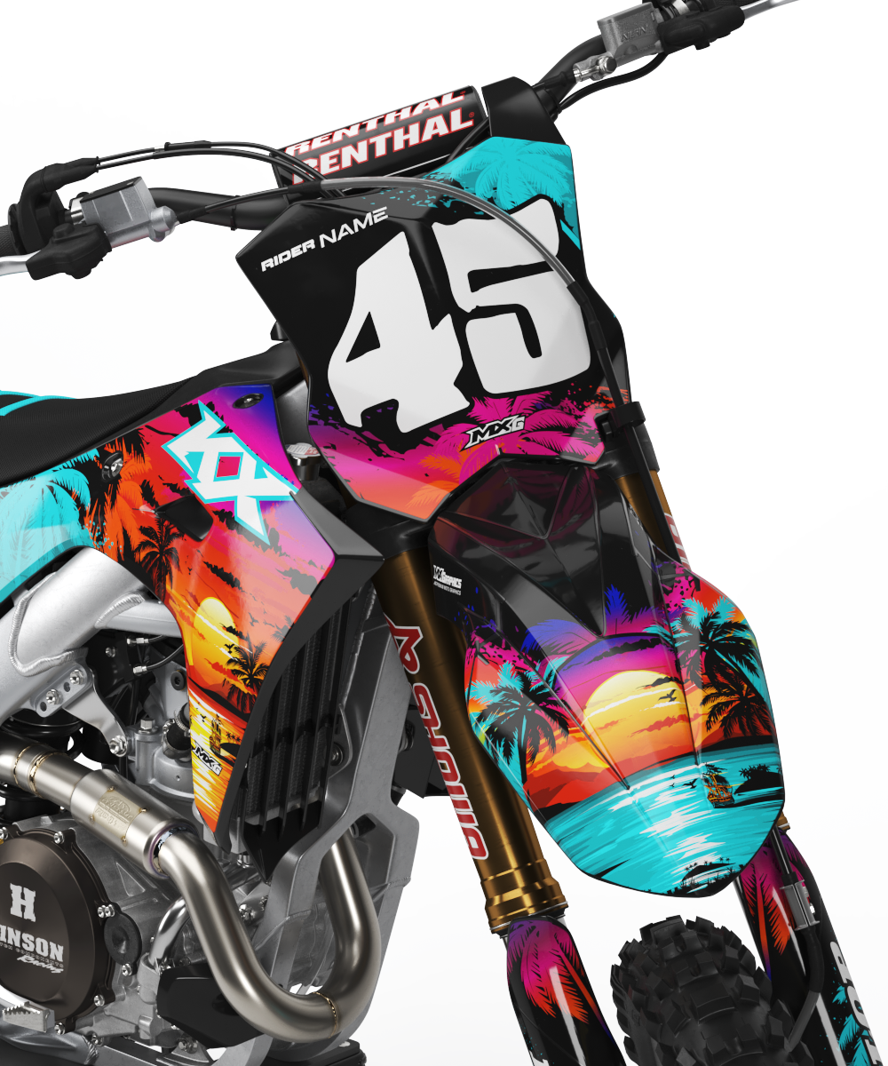 Kawasaki Sunset Graphic Kit