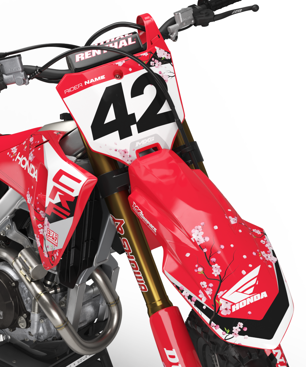 Sakura Red Graphic Kit for Honda's