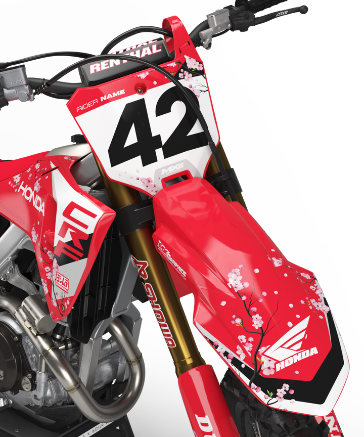 Sakura Red Graphic Kit for Honda's