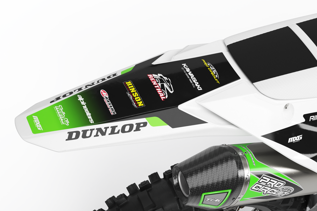 Kawasaki Alpha White Graphic Kit