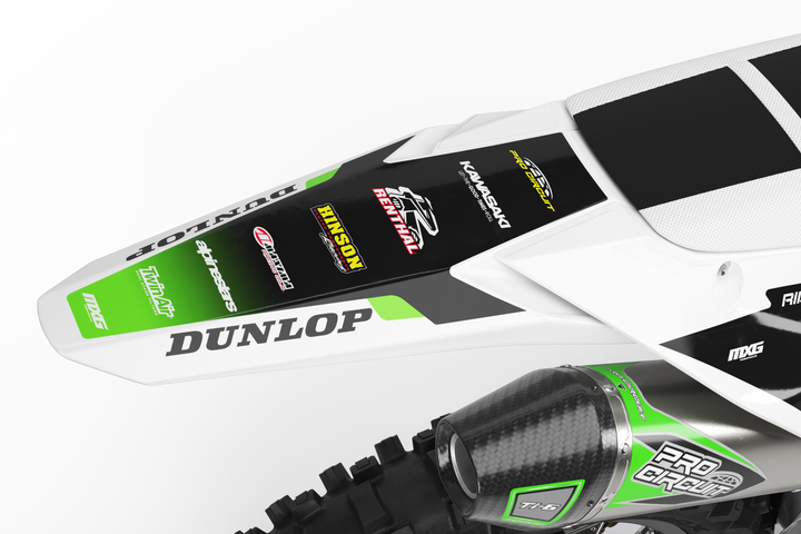 Kawasaki Alpha White Graphic Kit