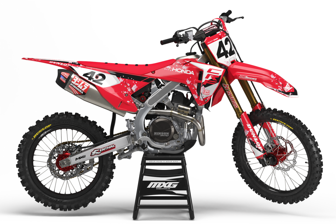 Sakura Red Graphic Kit for Honda's