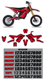 ETM RTR Scribble Red Graphic Kit