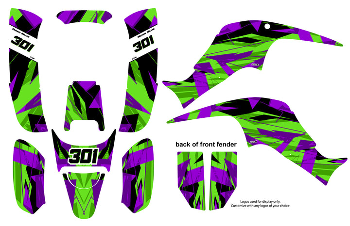 DRR Scatter Green Graphic Kit