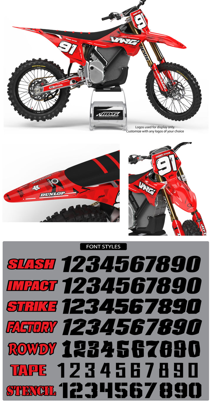 Stark Scatter Red Graphic Kit