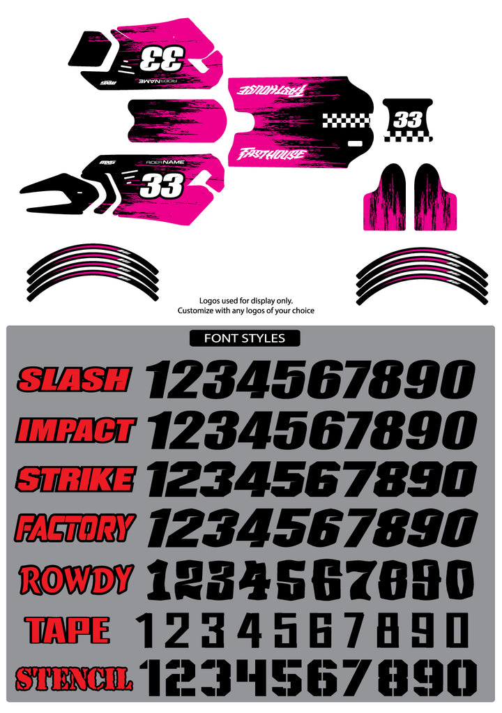Stacyc S5 Pink Graphic Kit