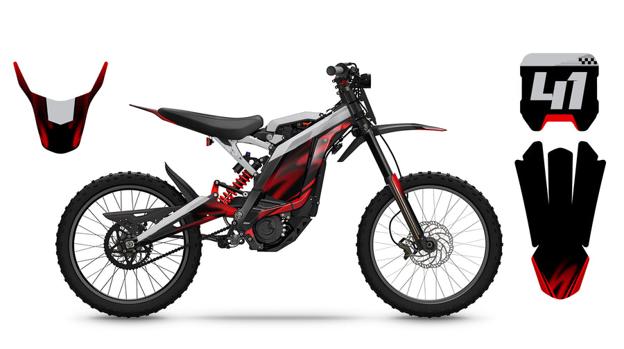 Surronster Rtr Red Surron S1 Red Graphic Kit – MX Graphics