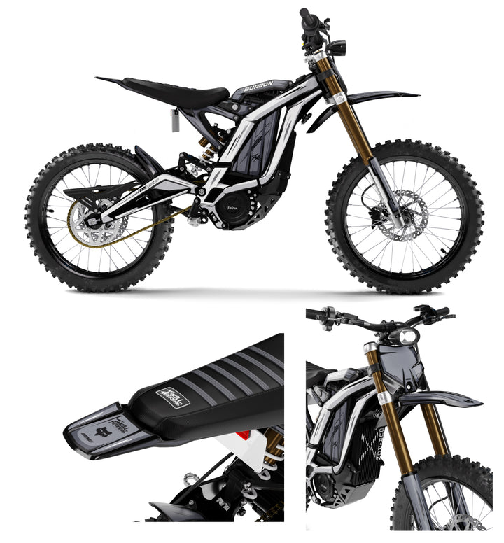 Surron Scribble White/Grey Graphic Kit