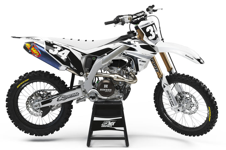 Kawasaki MX27 Graphic Kit - White
