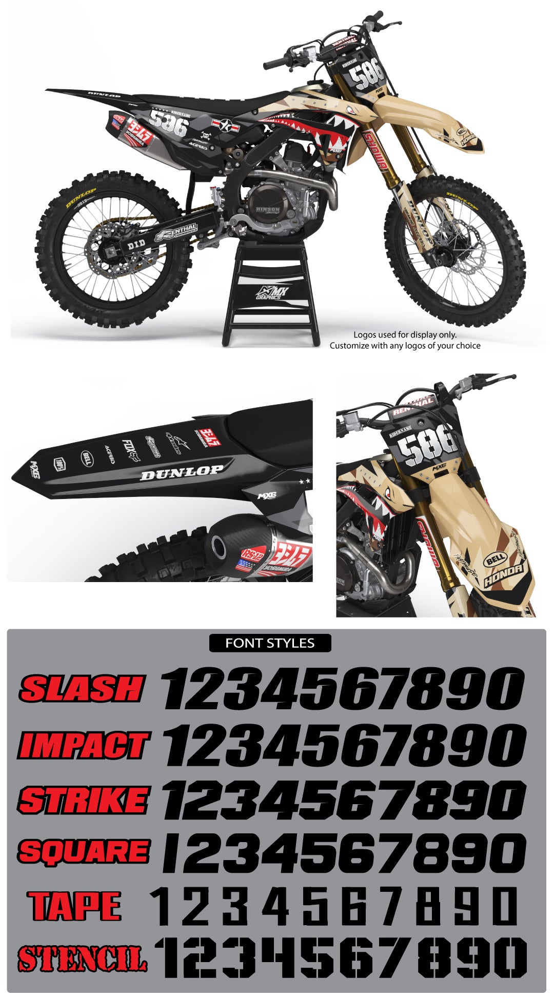 Bomber Graphic Kit for Honda's
