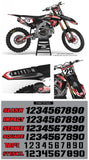 MX9 Black Graphic Kit for Honda's
