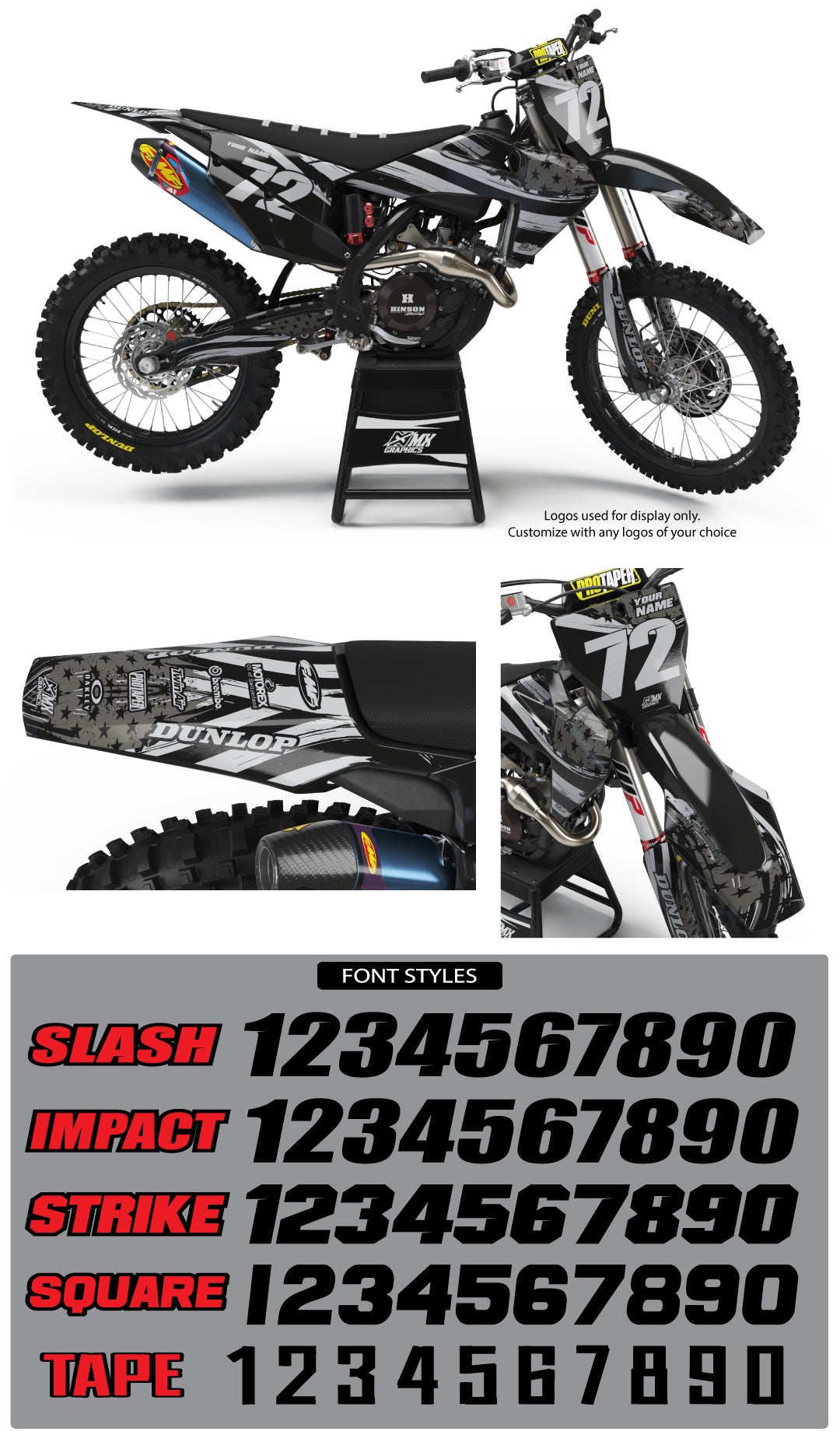 Husqvarna MX 6 Black Graphic Kit