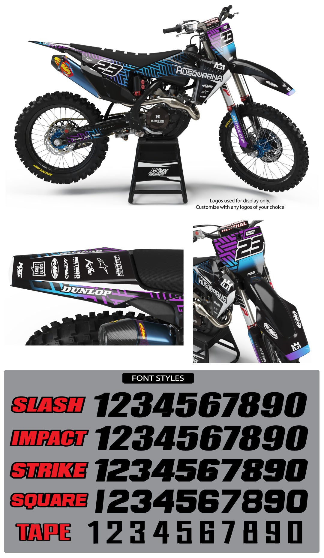 Husqvarna MX 22 Fade Graphic Kit