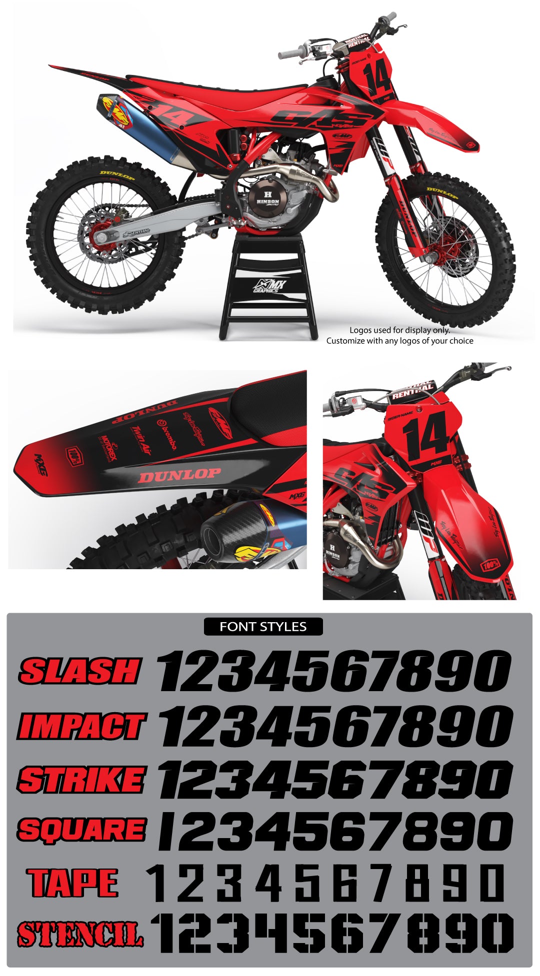 Gas Gas MX8 Series Graphic Kit