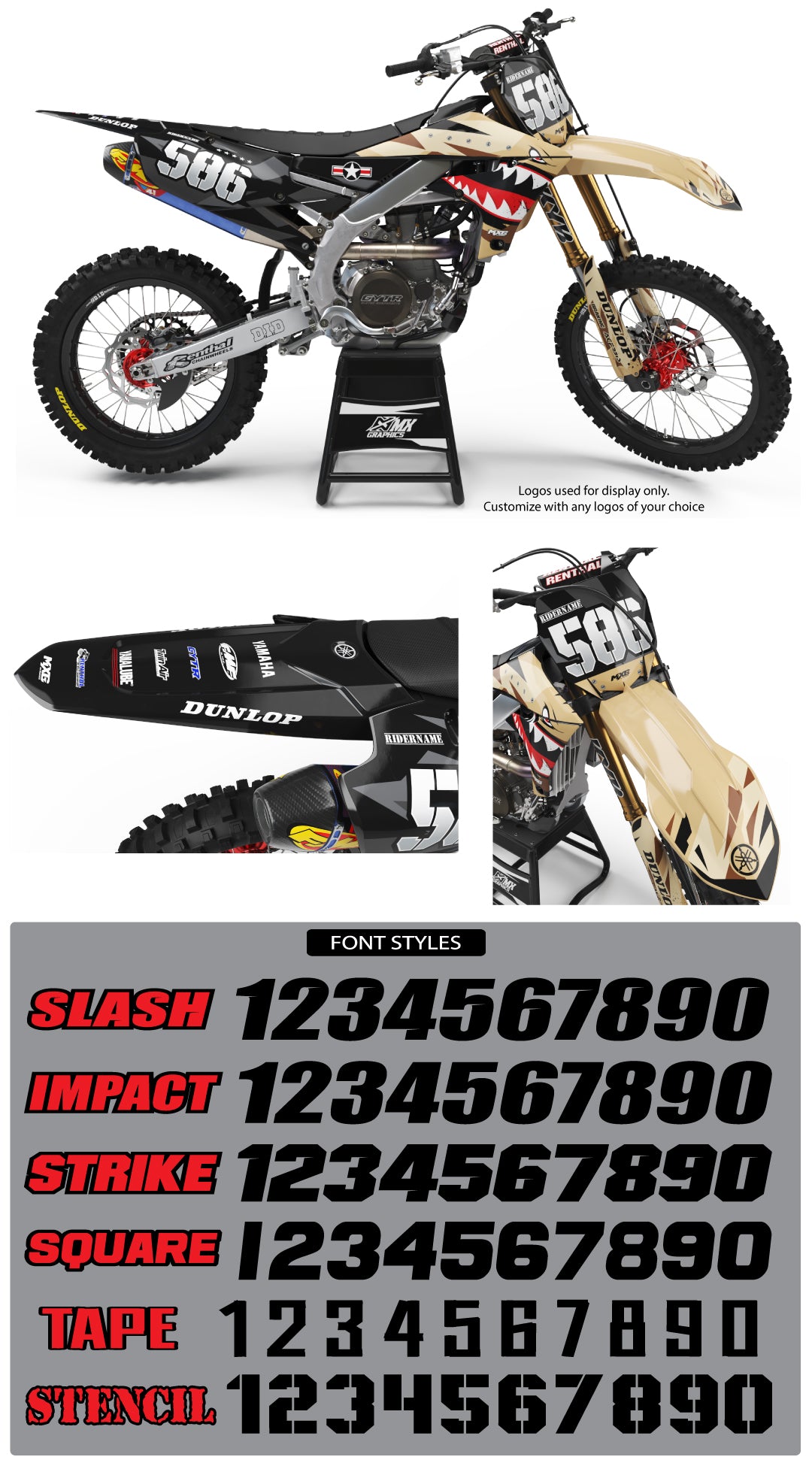 Yamaha Bomber Graphic Kit MX Graphics