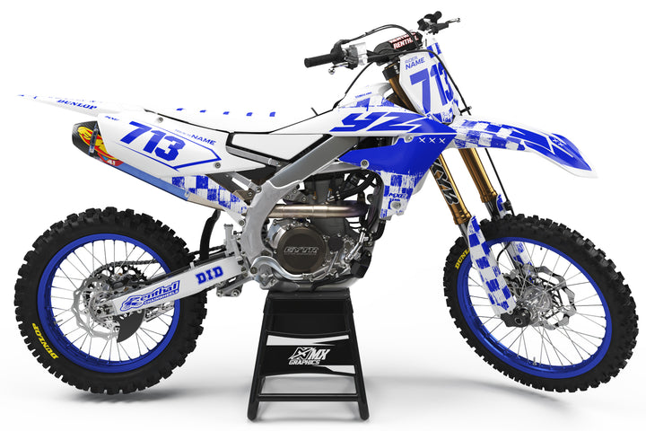 Yamaha Checkered Blue Graphic Kit