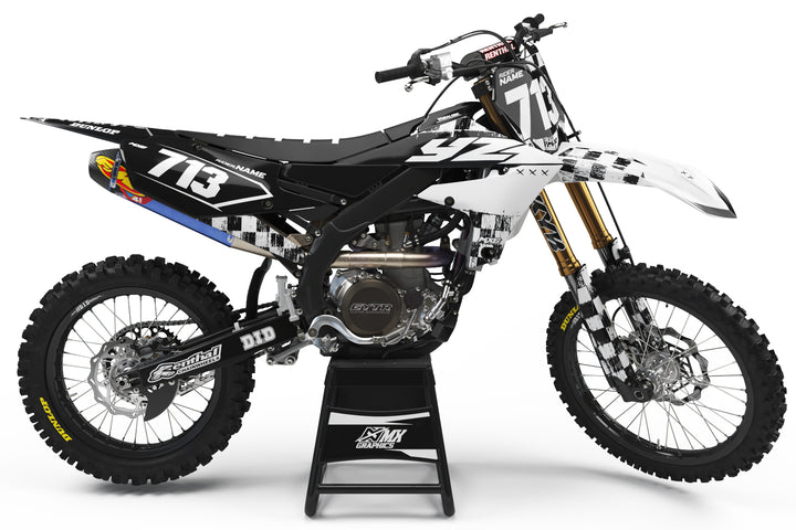Yamaha Checkered Graphic Kit