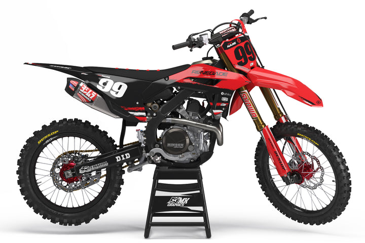 MX25 Red/Black Graphic Kit for Honda's