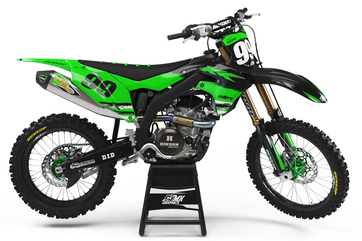 Kawasaki MX25 Graphic Kit Green