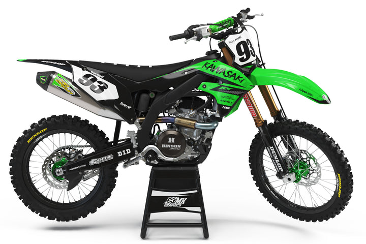 Kawasaki MX13 Graphic Kit Green