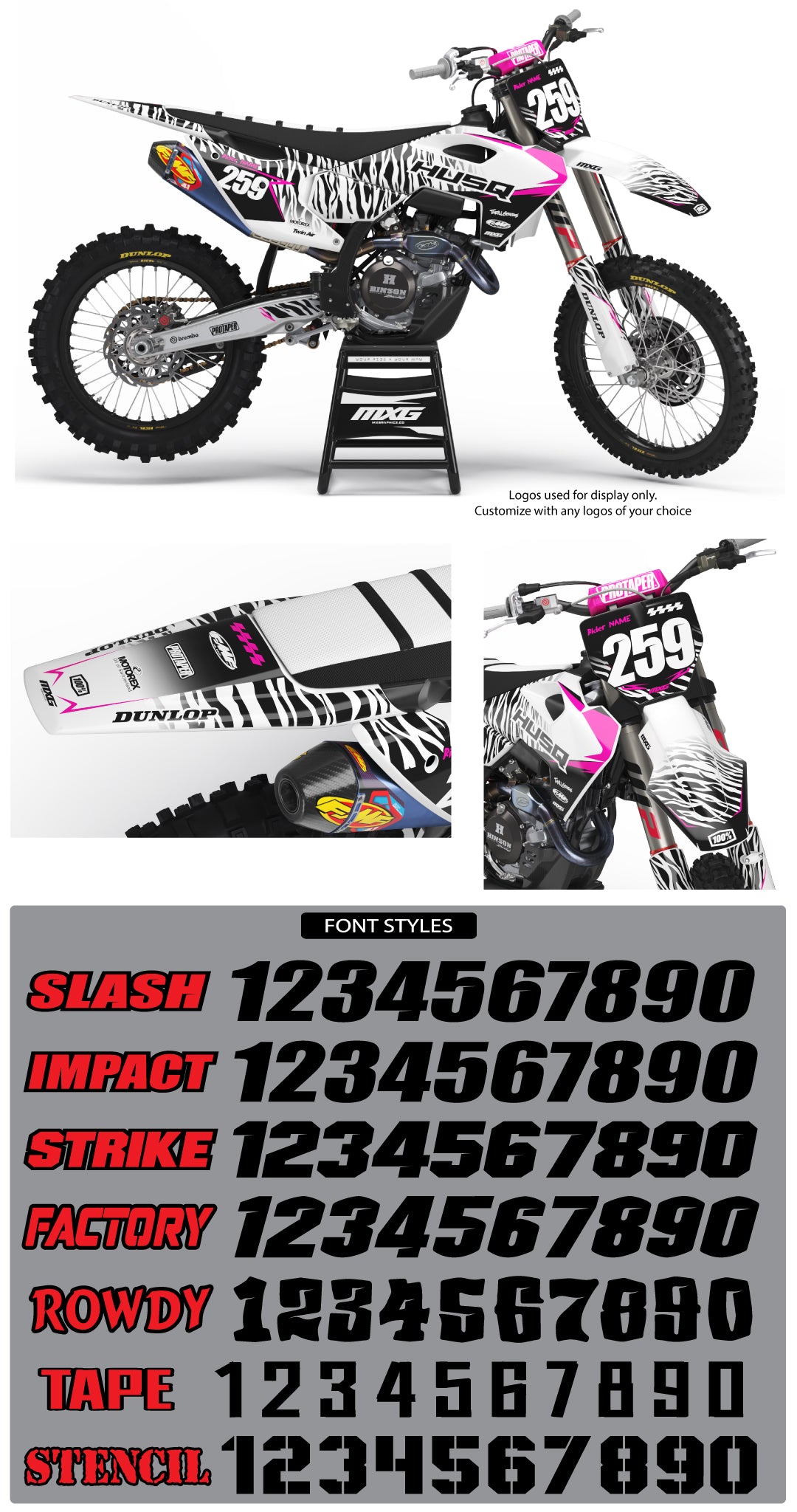 Husqvarna MX31 White Graphic Kit