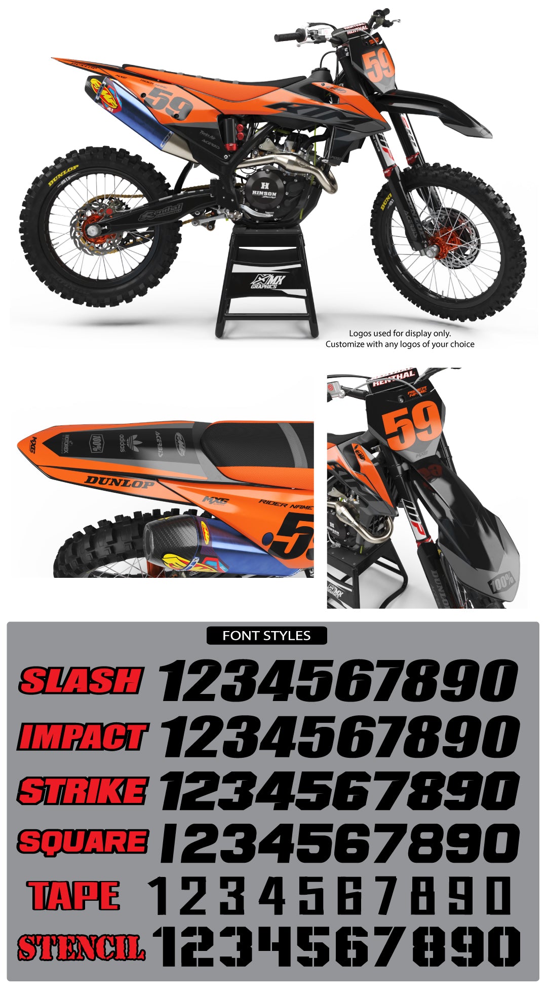 MX23 Graphic Kit Grey