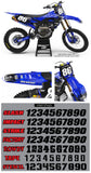 Yamaha MX10 Blue Graphic Kit