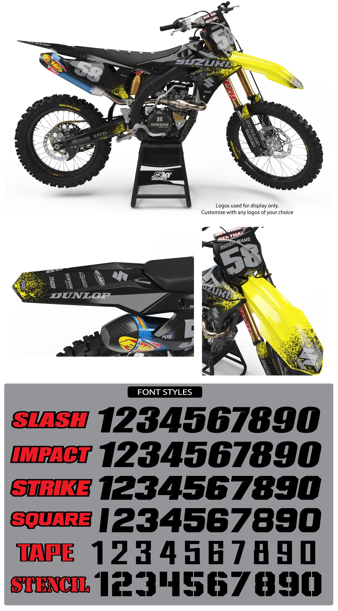 Suzuki MX 9 Graphic Kit